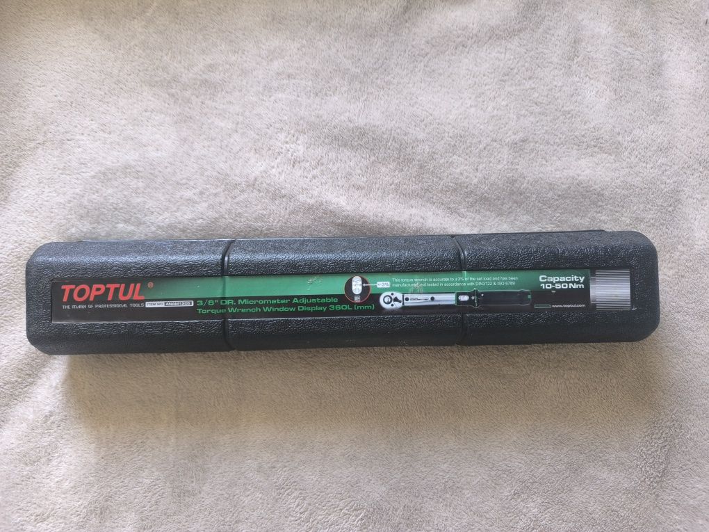 Ключ динамометричний 3/8 " x 360mm(L) 10-50Nm Toptul ANAM1205