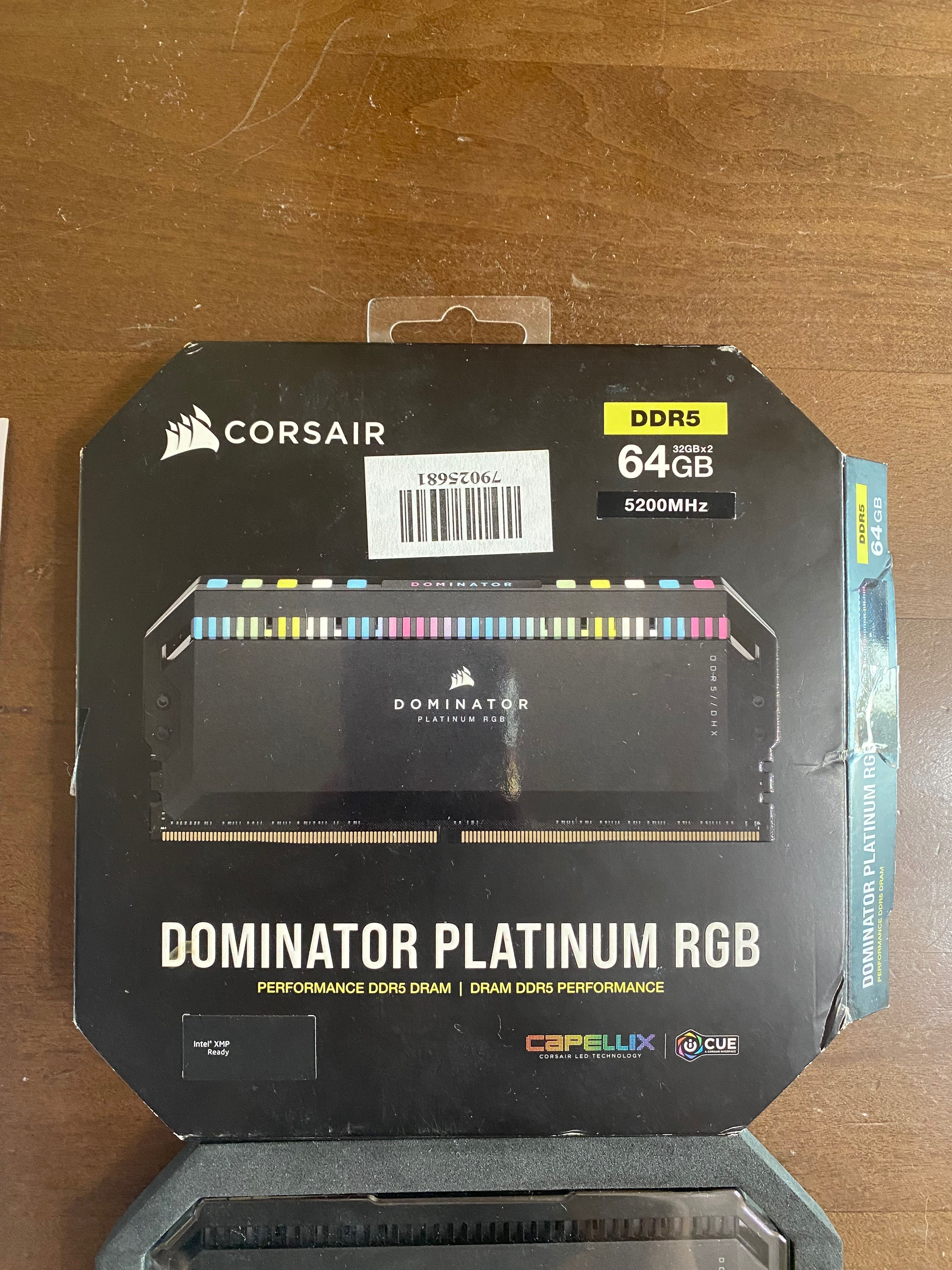 Оперативна память Corsair Dominator Platinum RGB 64 GB (2x32 GB) DDR5