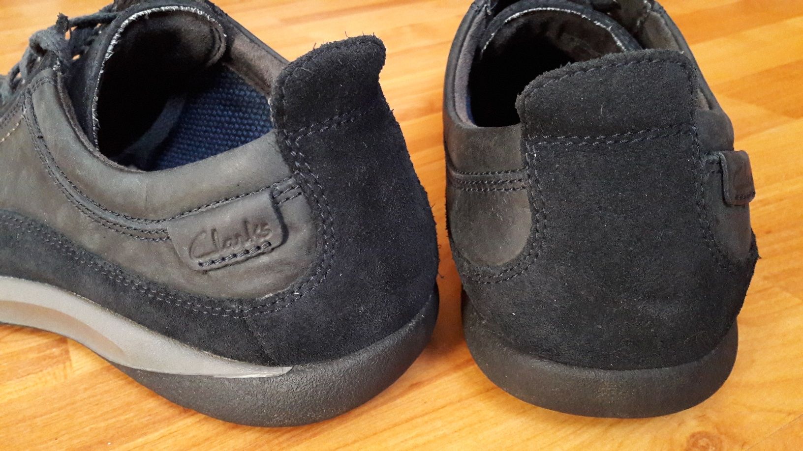Кожаные Clarks 29см 44р мокасины
