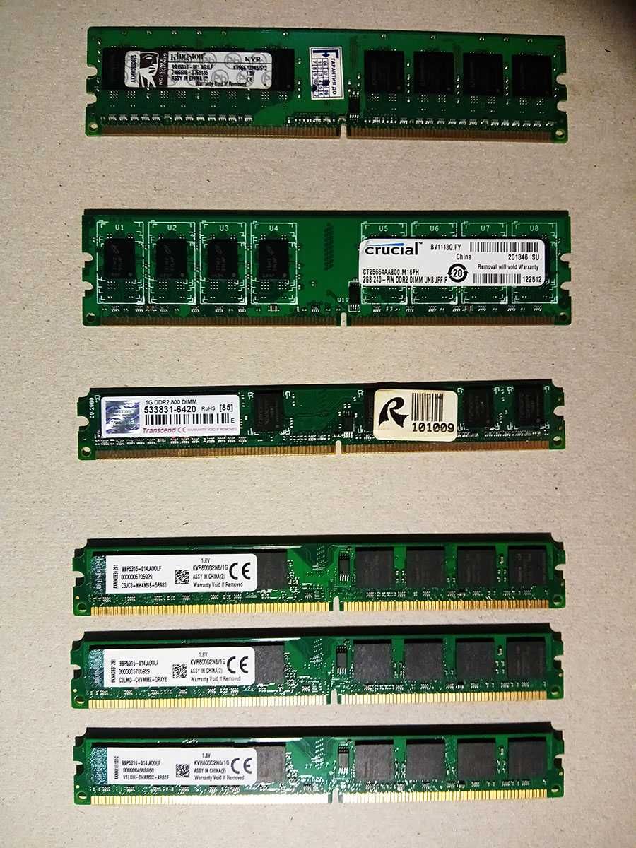 Пам’ять DDR2 512/1Gb/2Gb