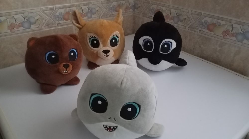 Conjunto de 4 peluches
