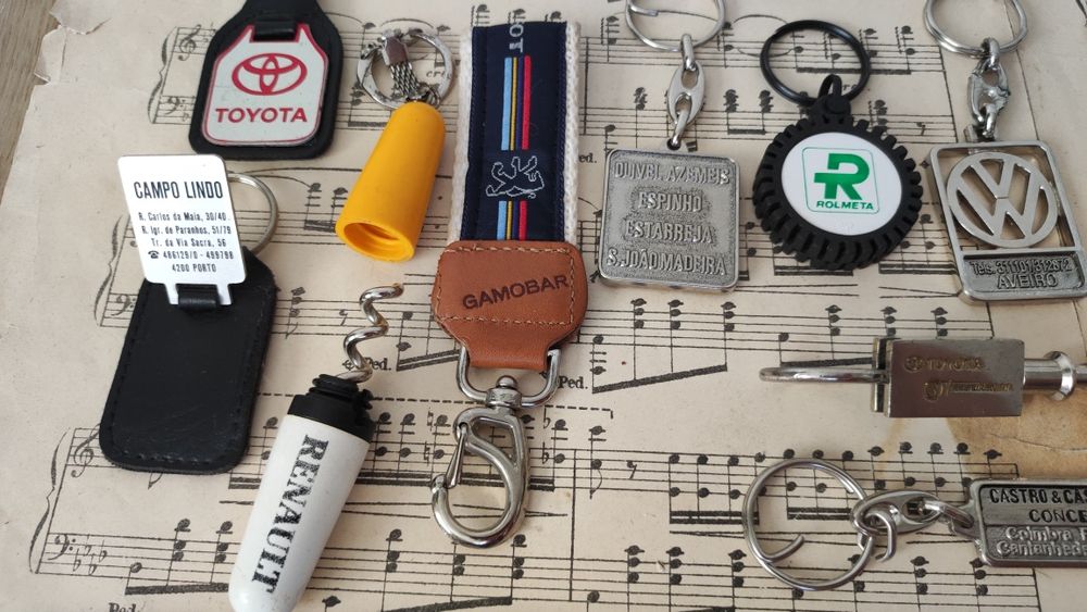 Porta chaves antigos - Marcas de carros