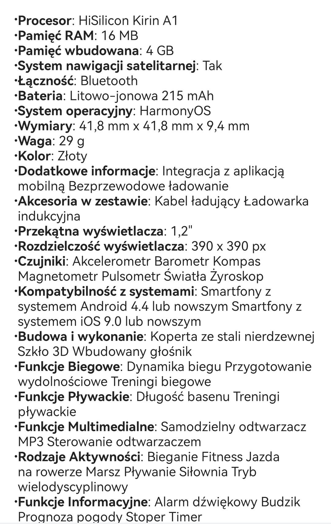 Smartwatch HUAWEI GT2