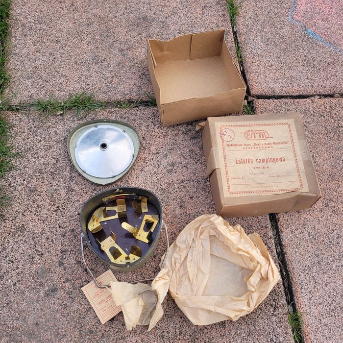 Latarka campingowa prl