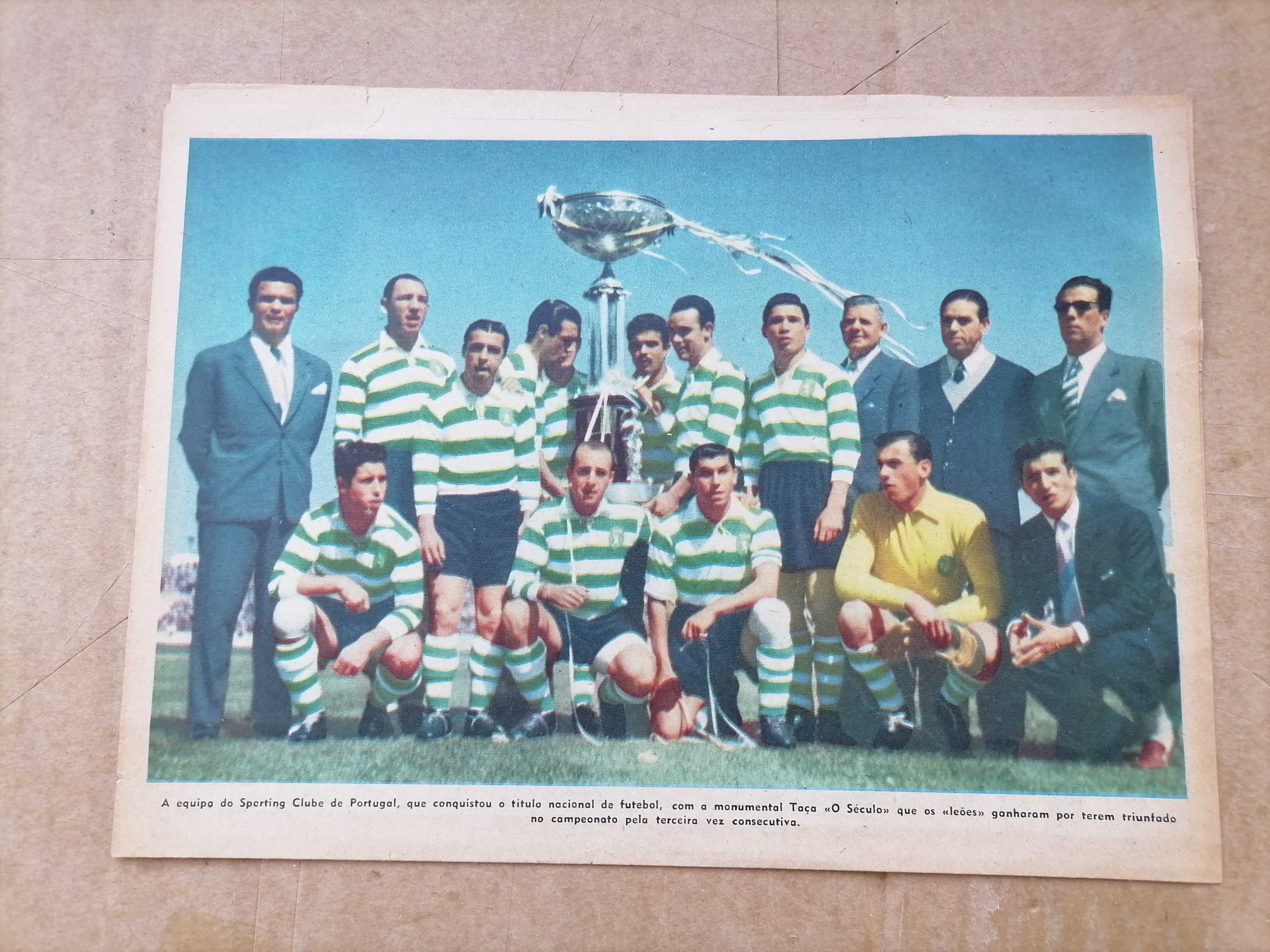 SPORTING Bi-Campeão Nacional e Vencedor Taça do Século 1953/54