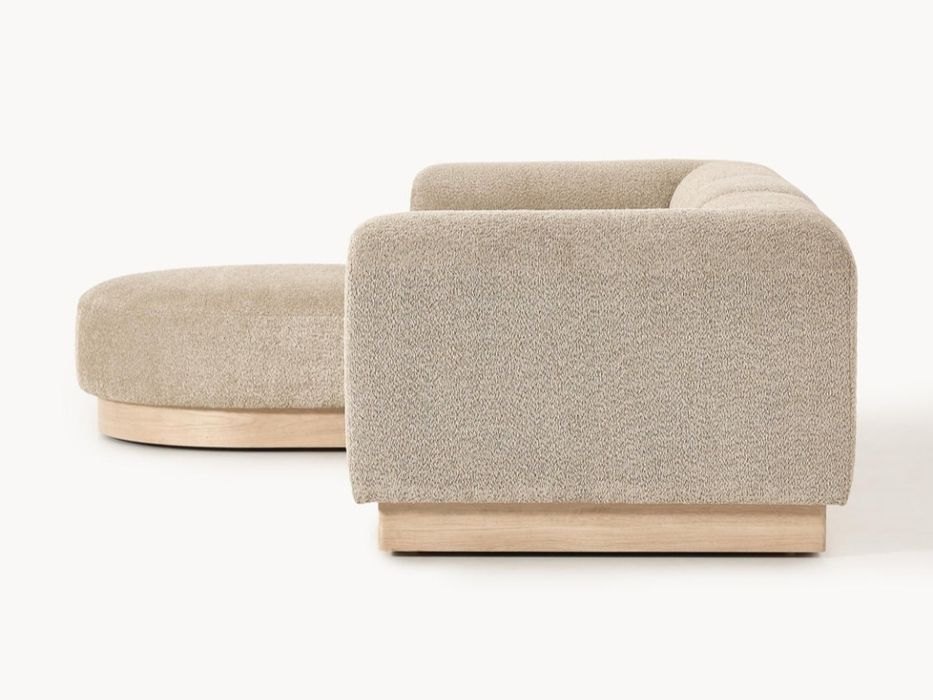 Sofa modułowa Natalie Tedy-Boucle 3-osobowa  Westwing Collection