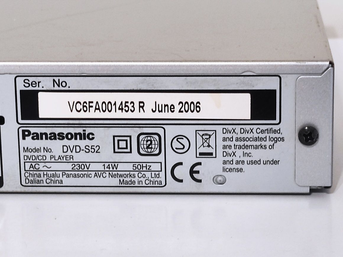 Panasonic Odtwarzacz DVD Panasonic S52