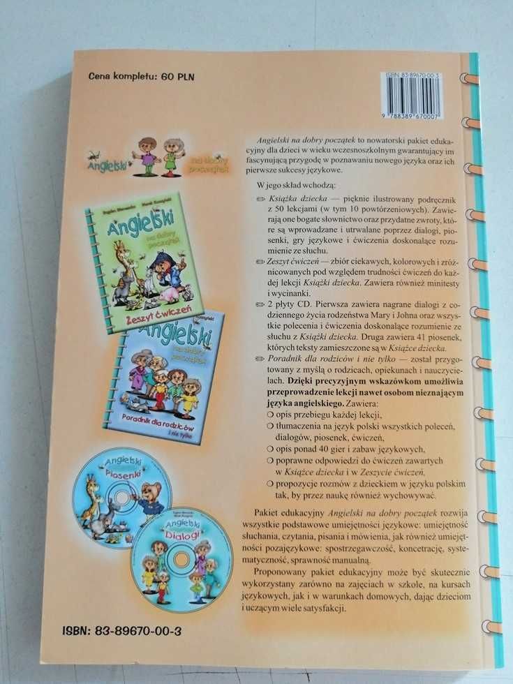 Książka Angielski na dobry początek. Książka dziecka. Nauka języka.