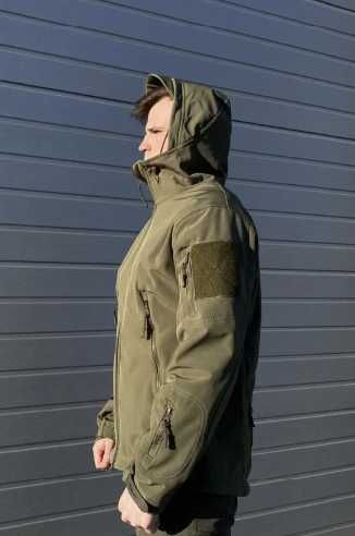 чоловічий костюм софт шел на флісі колір хакі