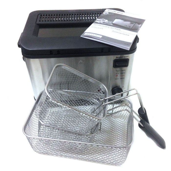 Подвійна фритюрниця SilverCrest® SEF3 2000 B1 4л (2+2) Germany
