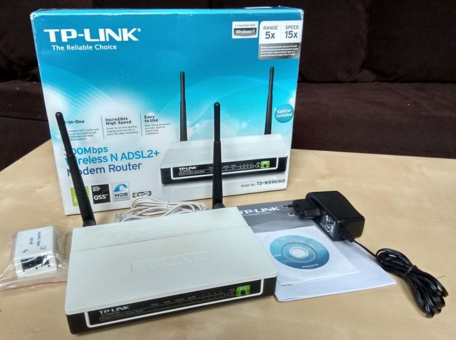 Router WiFi N TP-LINK TD-W8961ND 300Mbps ADSL