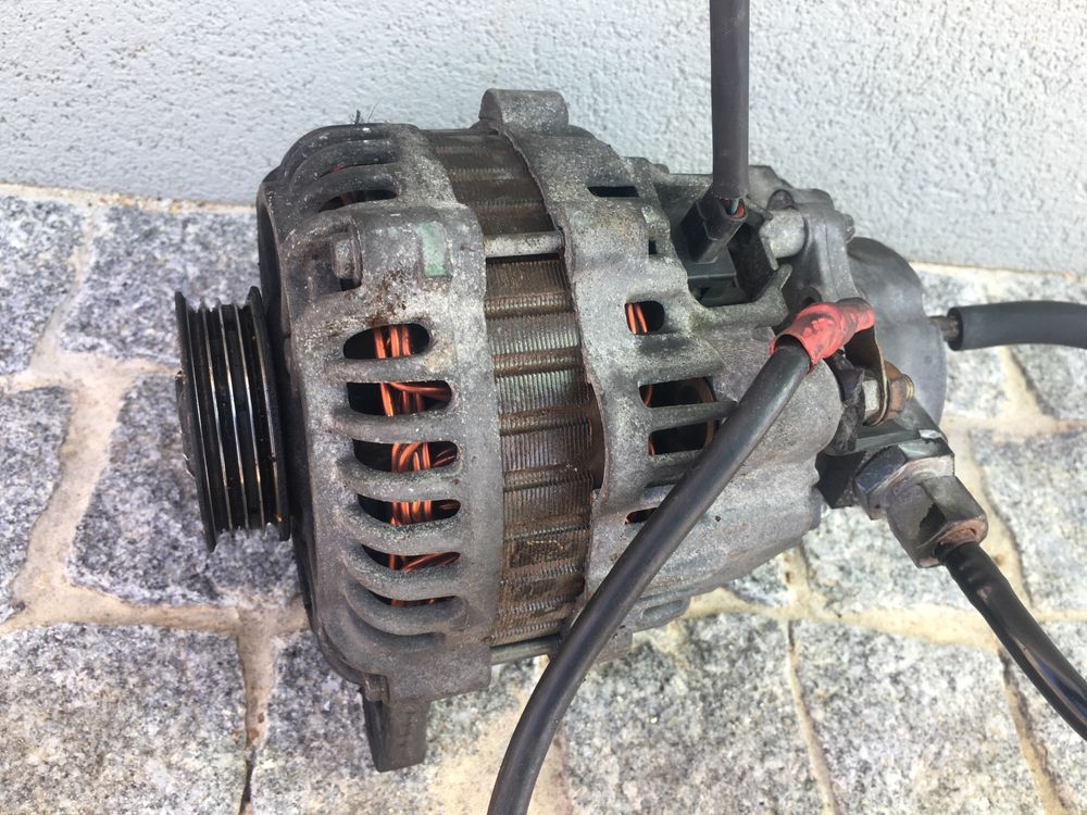 Alternador e bomba de vacuo ford transit caixa alta 97