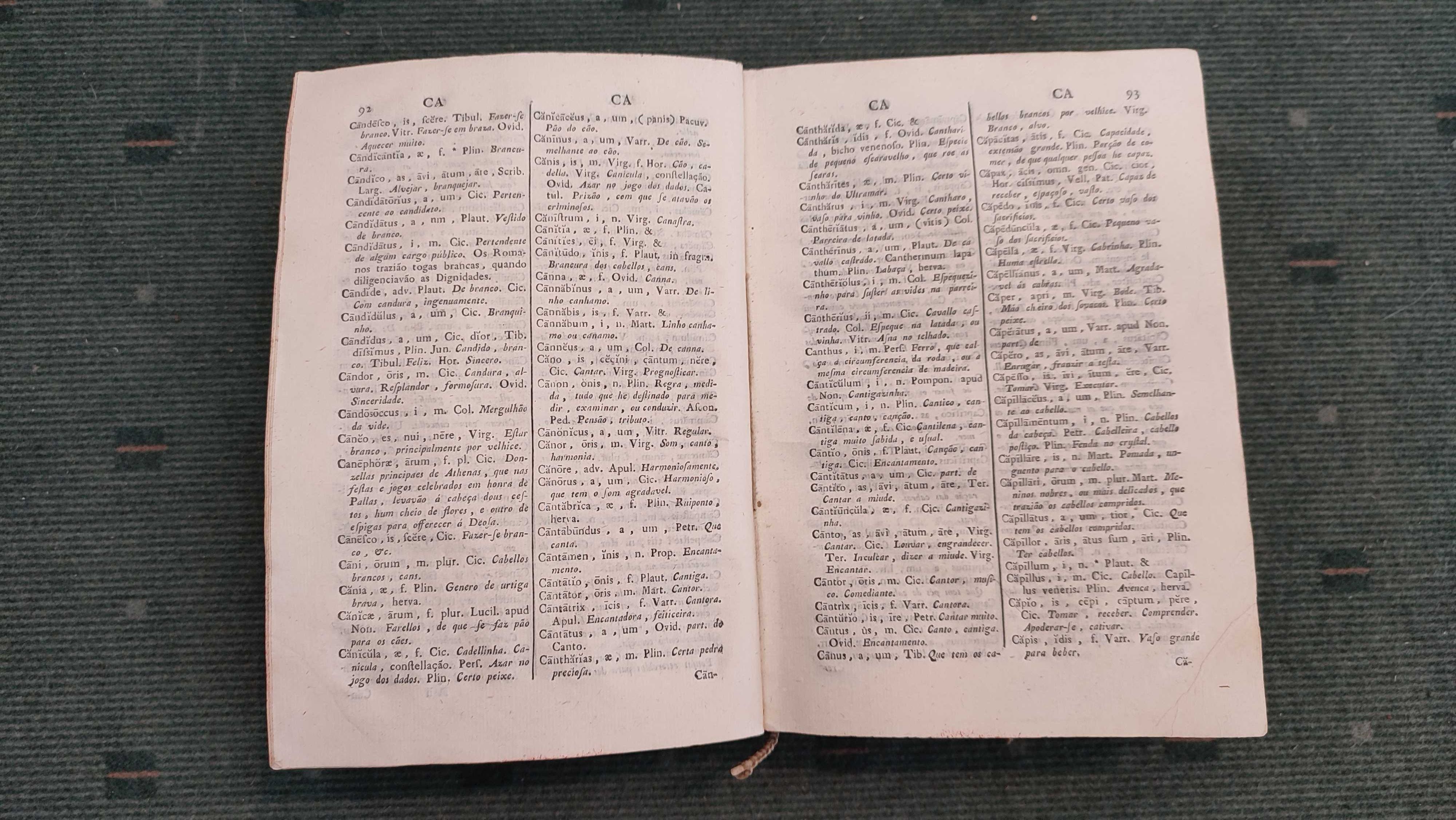 Lexicon Latinum - Petri Iosephi A Fonseca - 1782