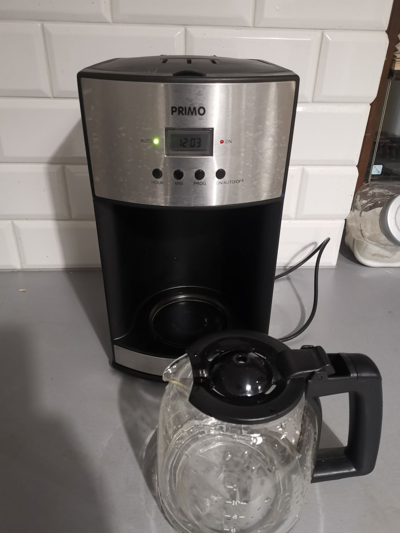 Ekspres przelewowy prino zegar + timer 14 kaw