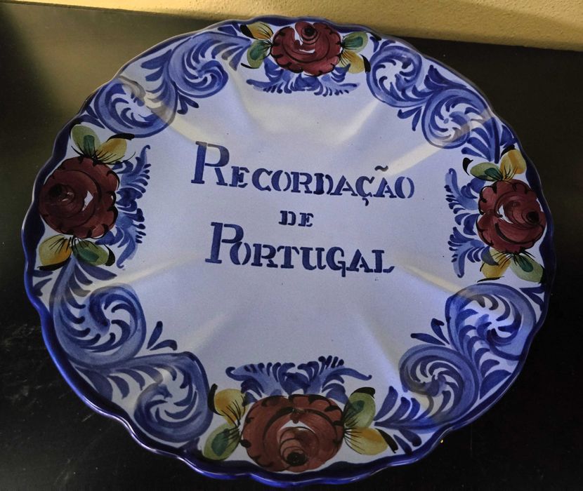 Prato Decorativo - Louças Alcobaça.