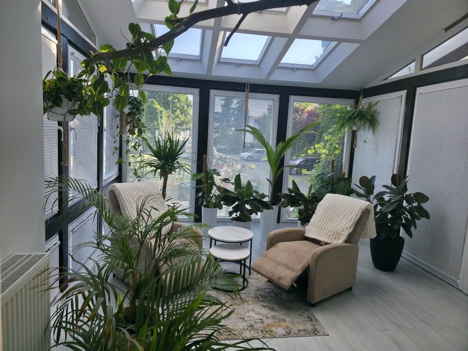 Apartament w centrum z banią, kominkiem i oranżerią