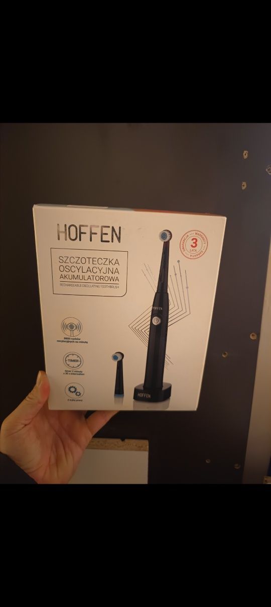 Nowa szczoteczka do zębów oscylacyjna akumulatorowa hoffen elektryczna