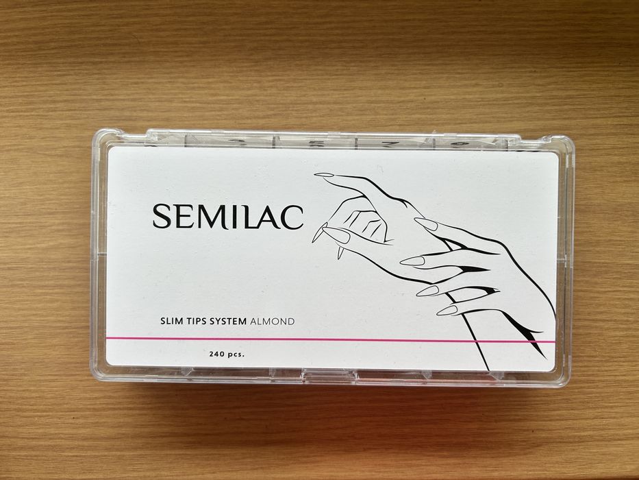 Semilac slim tips system almond