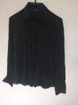 Massimo Dutti czarna koszula damska wiskoza + ramia r XS
