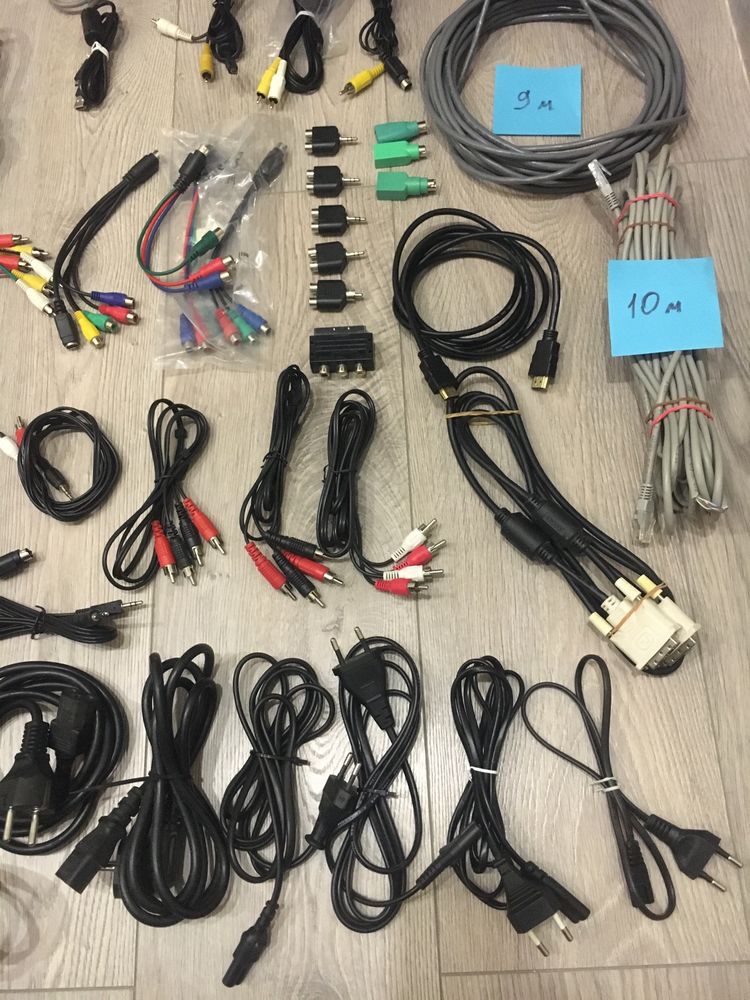 Кабель интернет аудио видео 220v переходник