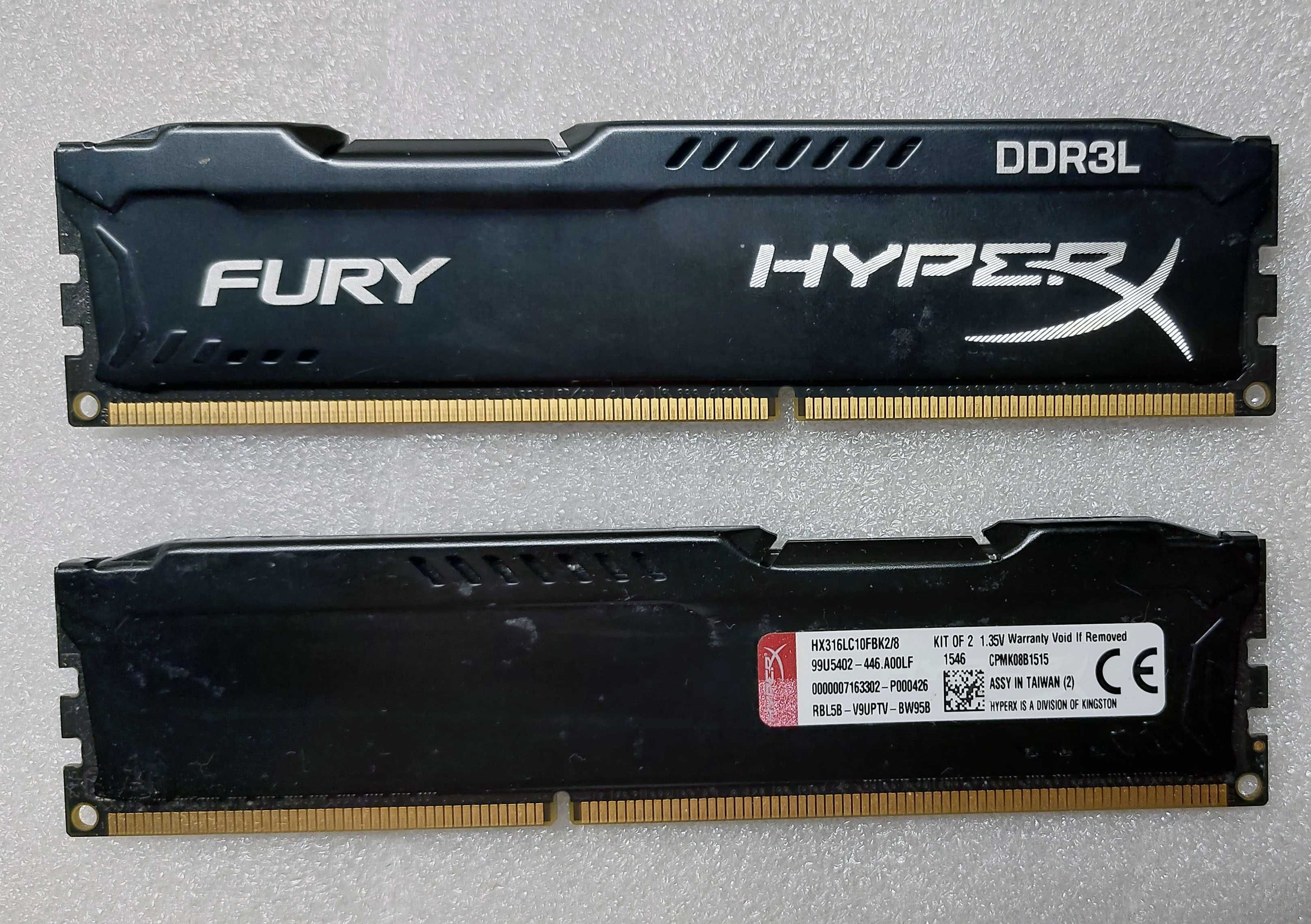 Pamięci Ram HyperX Fury DDR3 8GB (2x4GB) 1600MHz