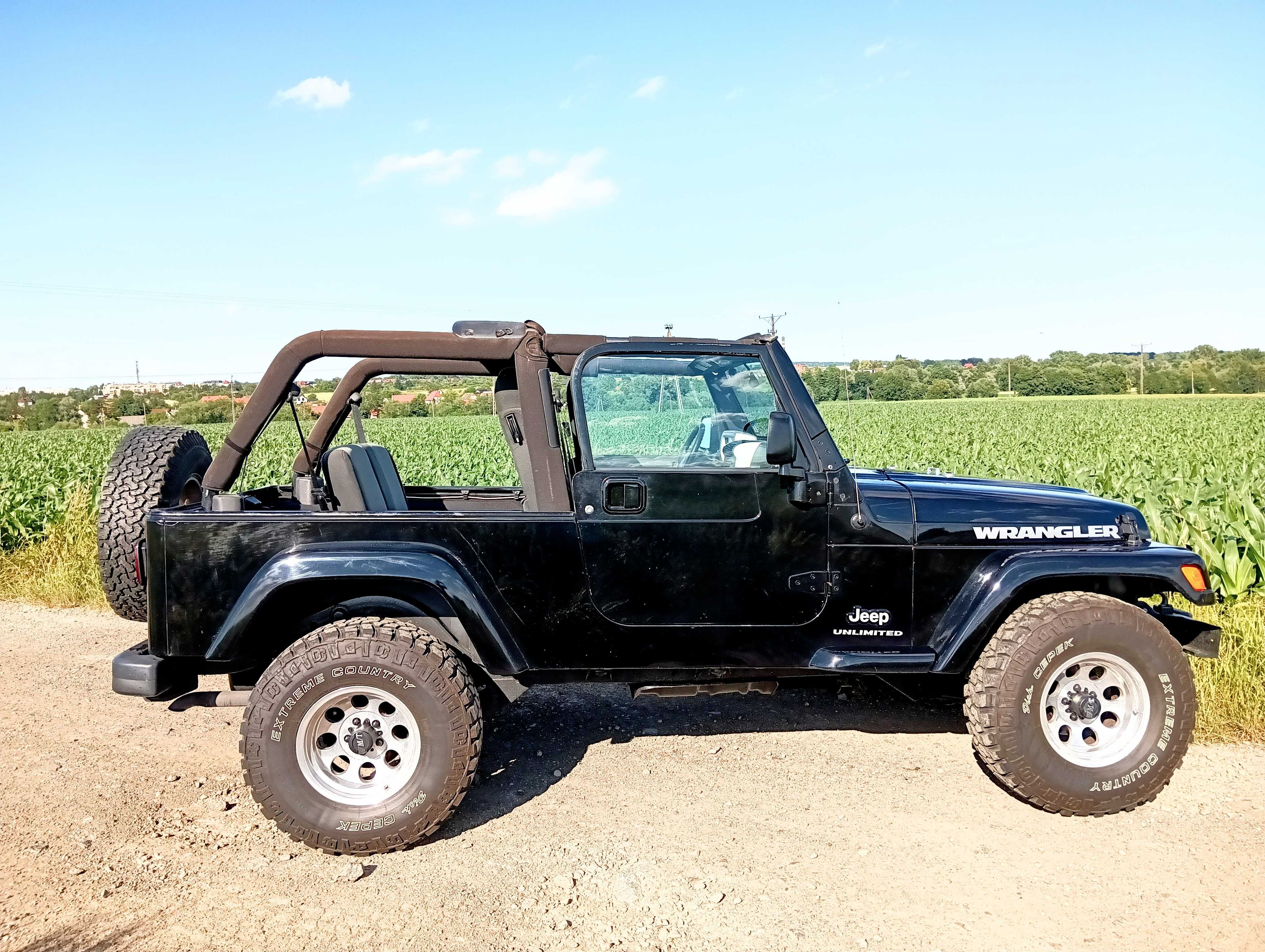 Jeep Wrangler 4,0 automat, wersja LONG, zamiana na kampera