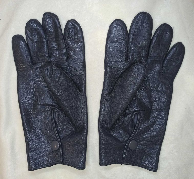 Мужские кожанные перчатки,качественные, с утеплителем