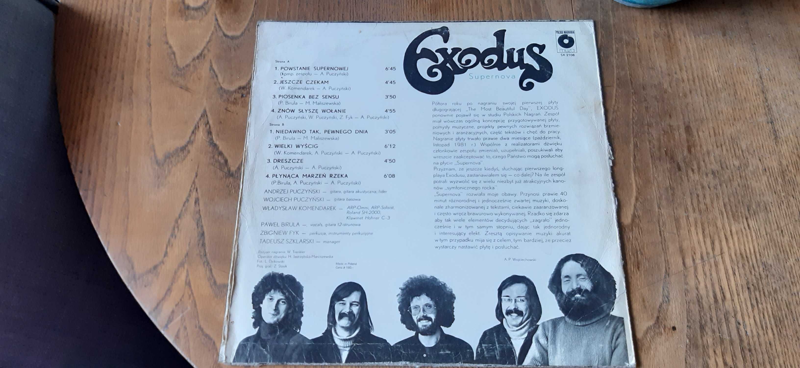 Exodus - "Supernova" vinyl VG (I wyd.)