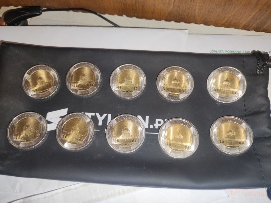 Monety okazjonalne - 5 złotych Tykocin - NBP 2025 - 5 sztuk