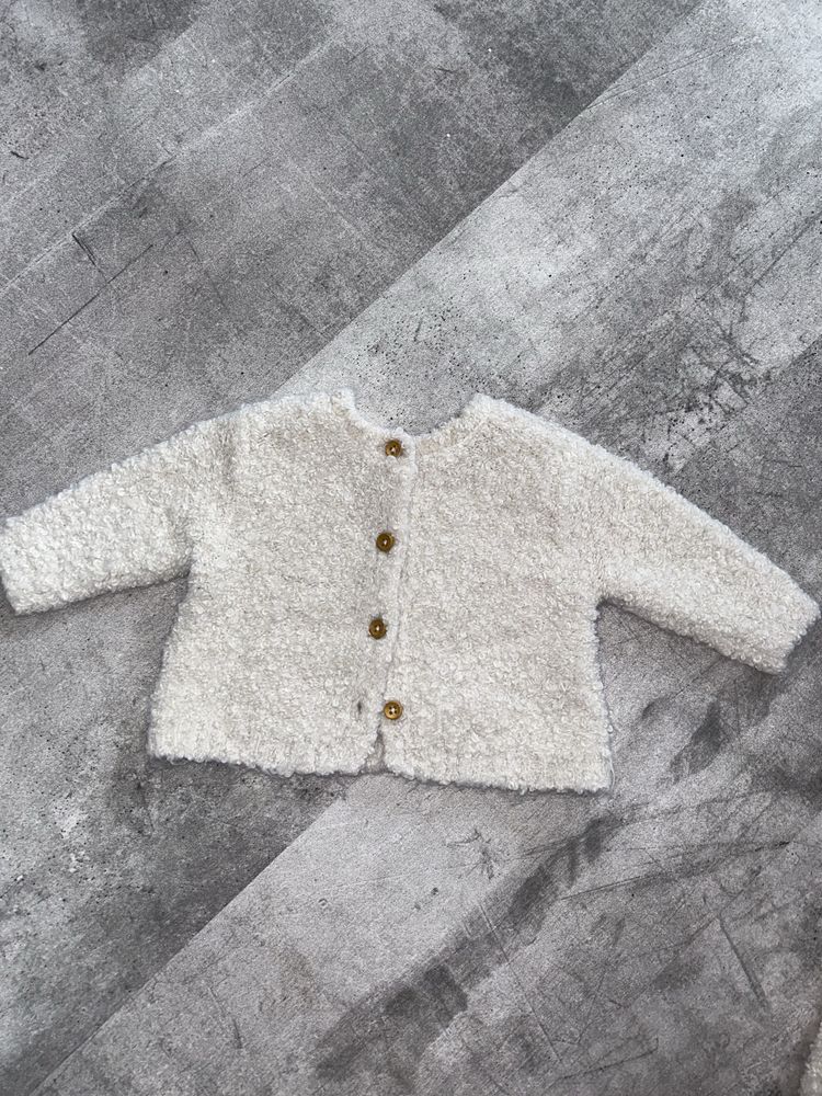 Sweter półśpioszki niemowlęce KIDS dzianina boucle 56 cm
