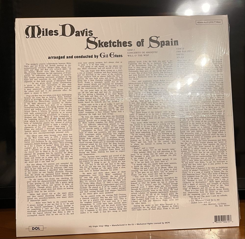 Disco Vinil MILES DAVIS - Skefches of Spain