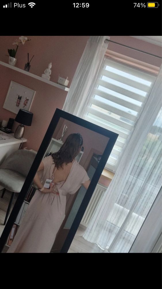 Sliczna sukienka szyfonowa ASOS rozmiar 38