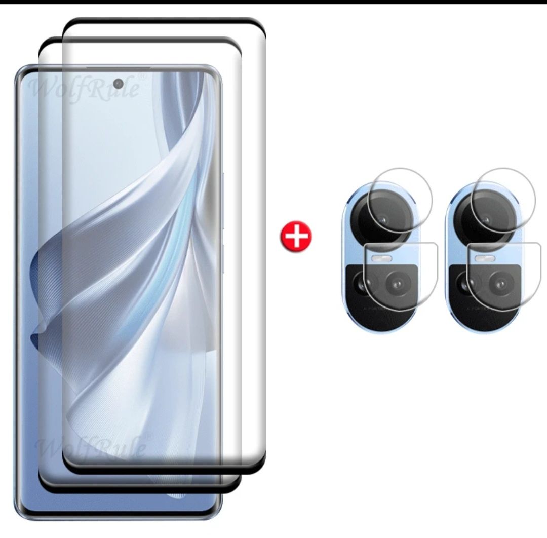 2 conjuntos películas visor e câmera OPPO Reno 10 e OPPO Reno 10 Pro