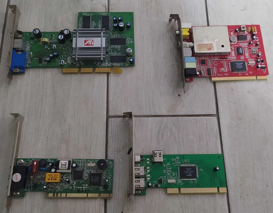 Компьютерный хлам (проц, память, платы, видеока, HDD, DVD, кулера, БП)