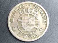 Cabo Verde 1953 - 2,5 Escudos Cuproniquel