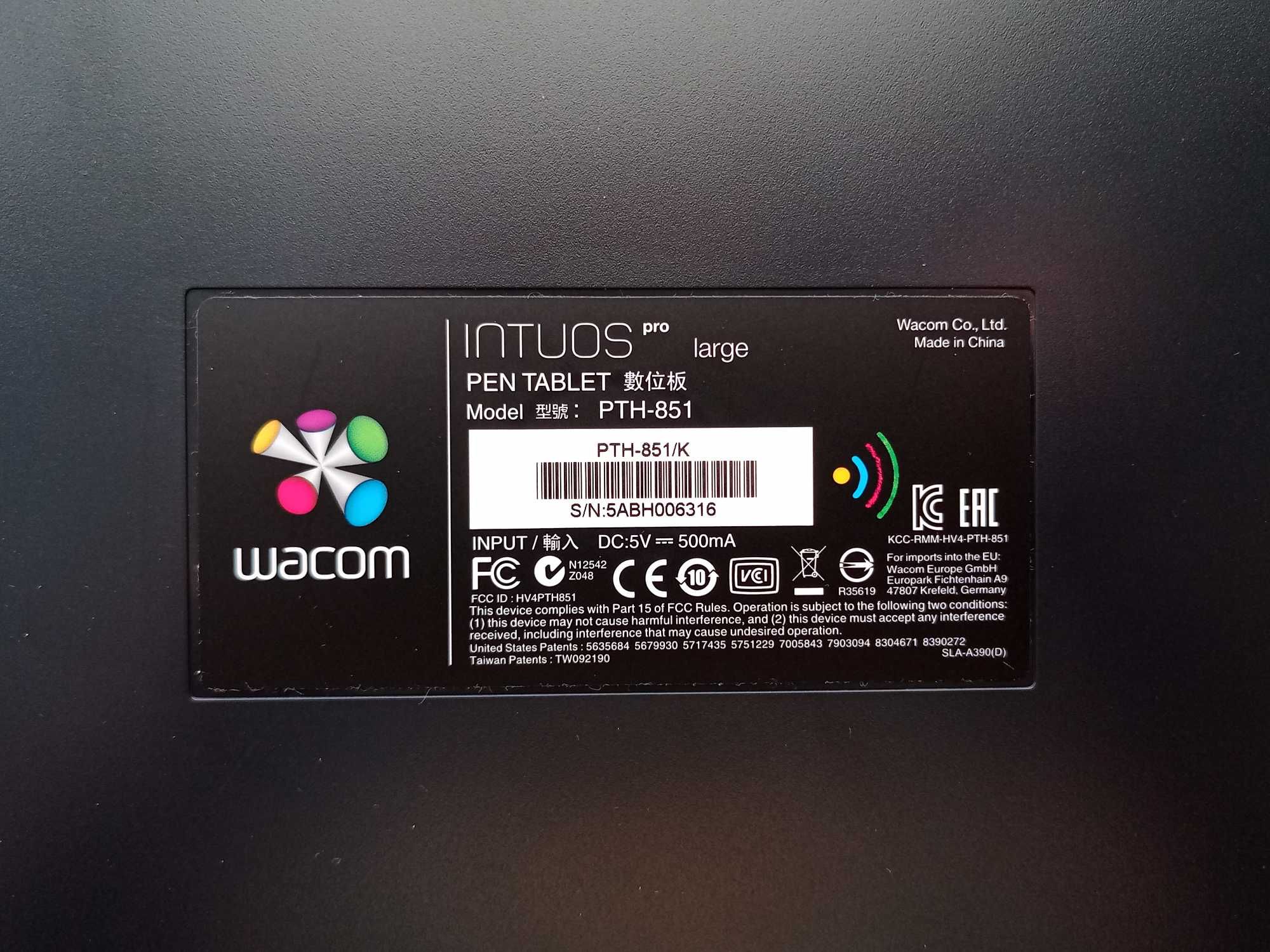 Tablet graficzny Wacom Intuos Pro Large PTH-851/K