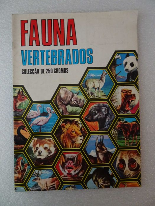 Caderneta de cromos vazia Fauna Vertebrados