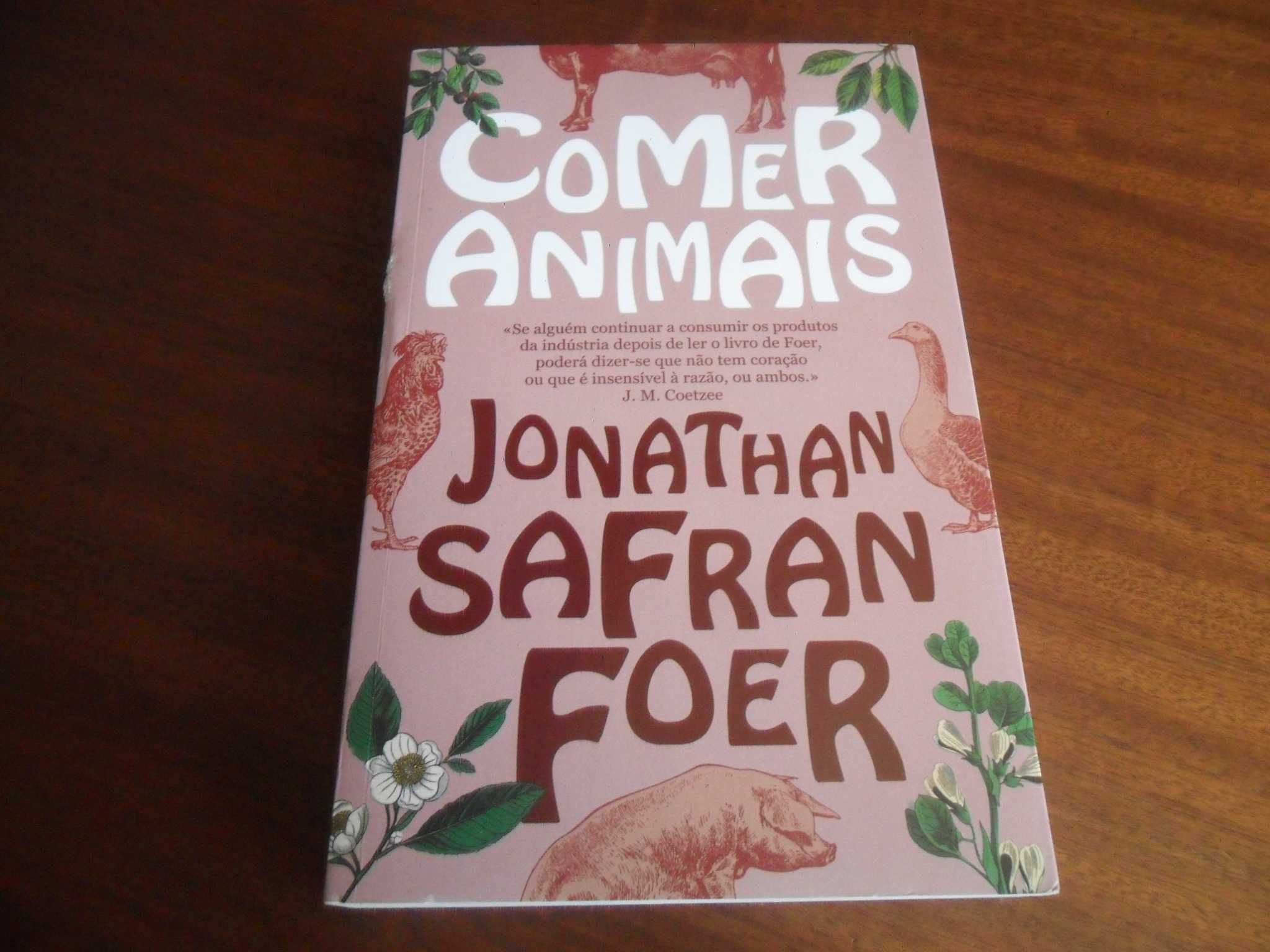 "Comer Animais" de Jonathan Safran Foer - 1ª Edição de 2010