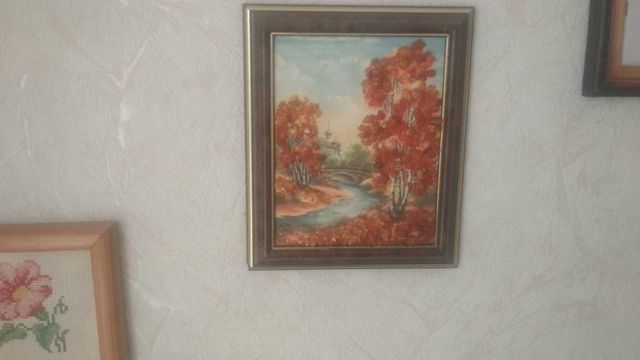 Янтарь, Картина янтарь осень, Картина з Бурштину