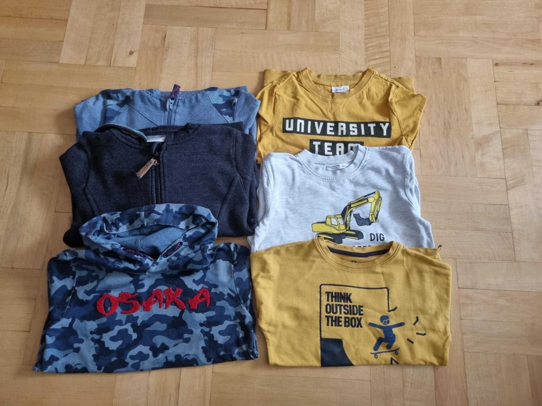 Bluzy dla chłopca r 128 Cocodrillo i inne