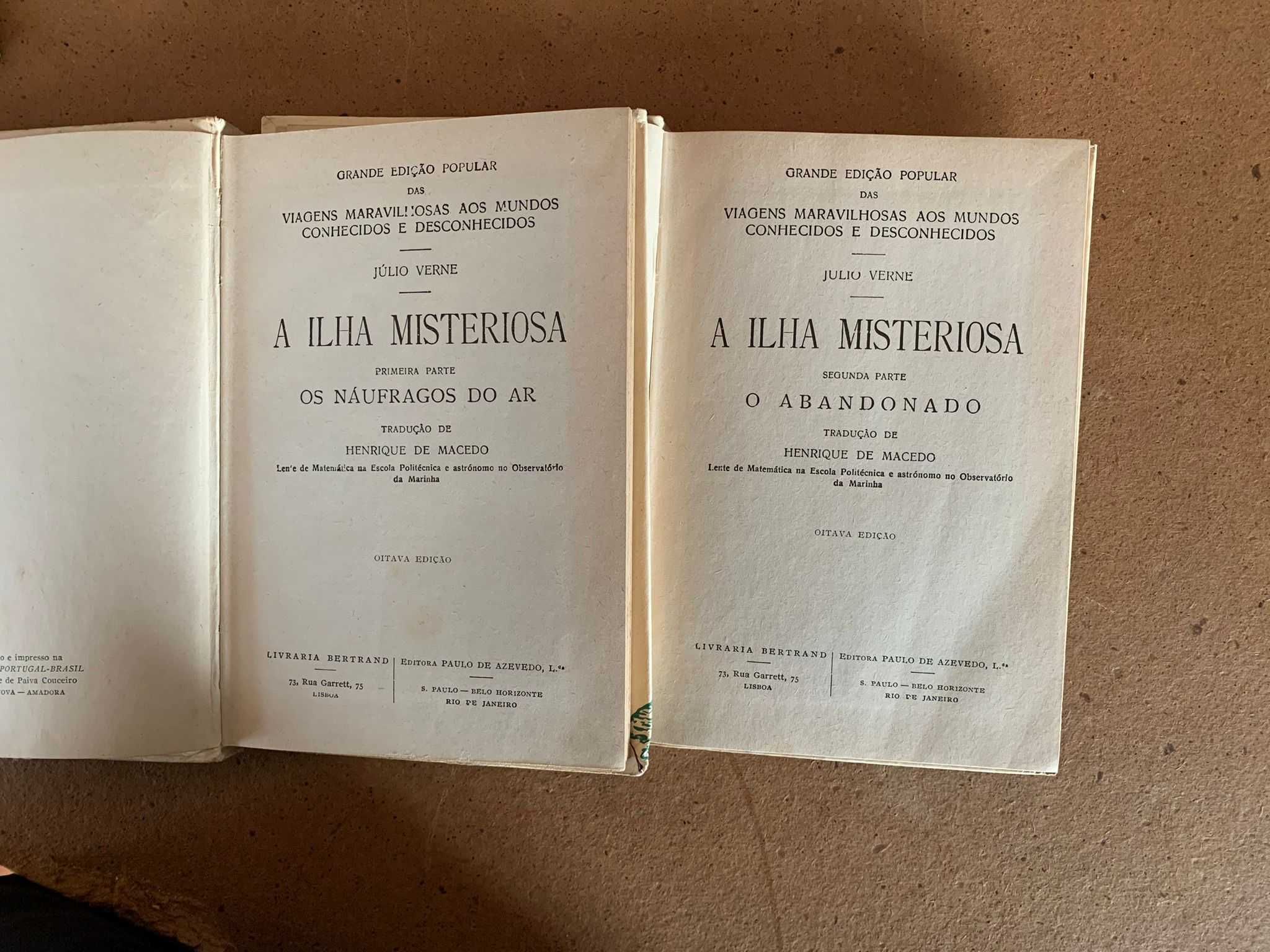 A Ilha Misteriosa - 2 Volumes - Julio Verne