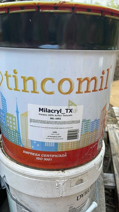 Tinta areia branca texturada exterior 15L lacrada