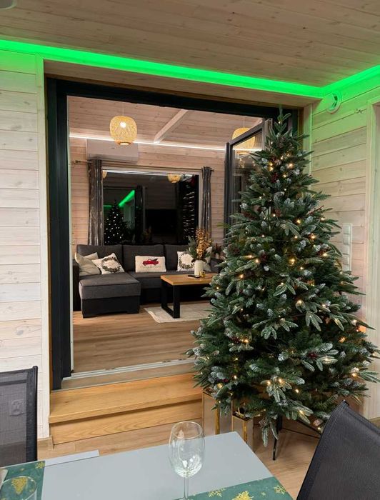 domek na święta dla 8 osób nad jeziorem sauna jacuzzi  bez sąsiadów