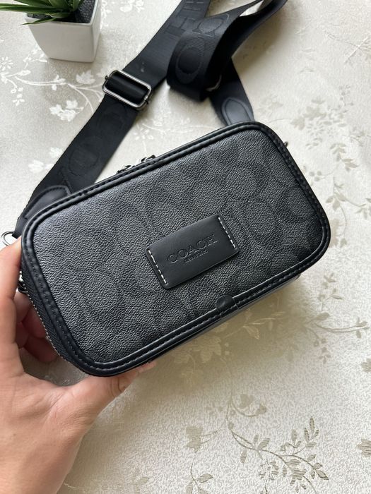 Сумка Coach 2025 коуч коач месенжер шкіряний через плече