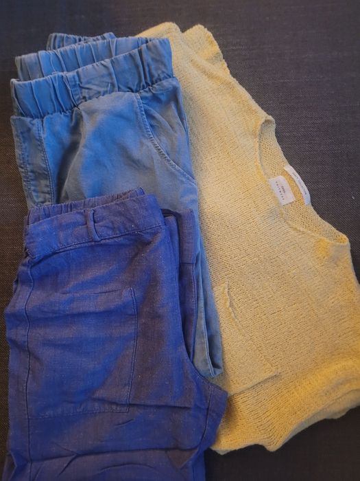 Zara girls rozm 128 spodnie i sweterek