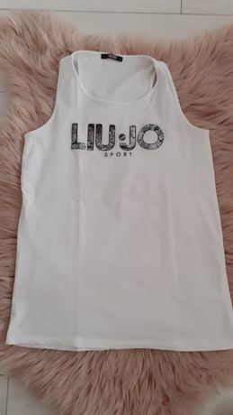 Bluzka damska koszulka bokserka biała Liu Jo Sport XS