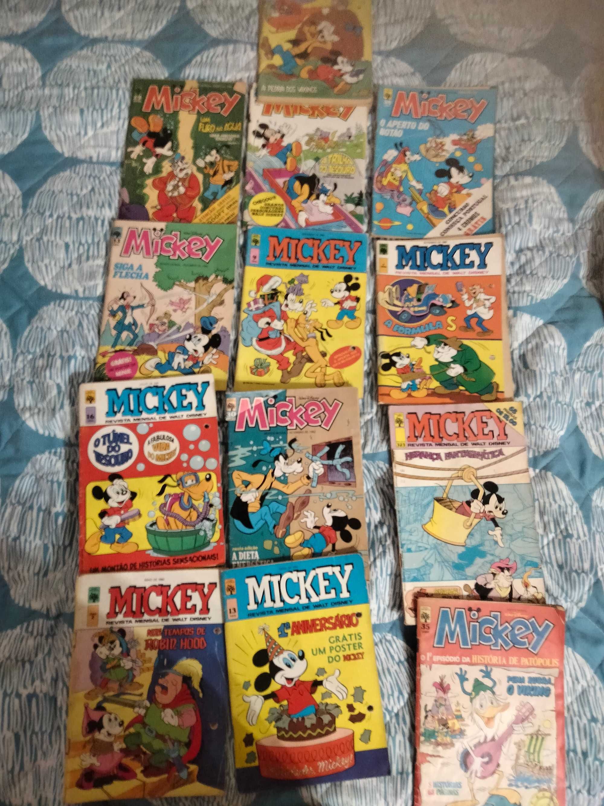 13 Revistas antigas banda desenhada Mickey