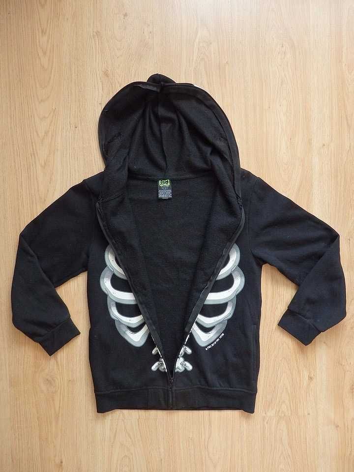 Bluza Kościotrup z maską w kapturze.