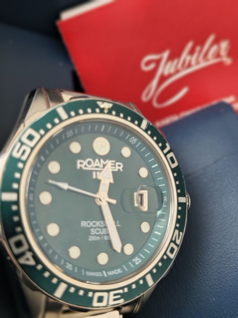 Roamer Rockshell Scuba Mark III szafir, 200m kupiony w Lutym 2000zł