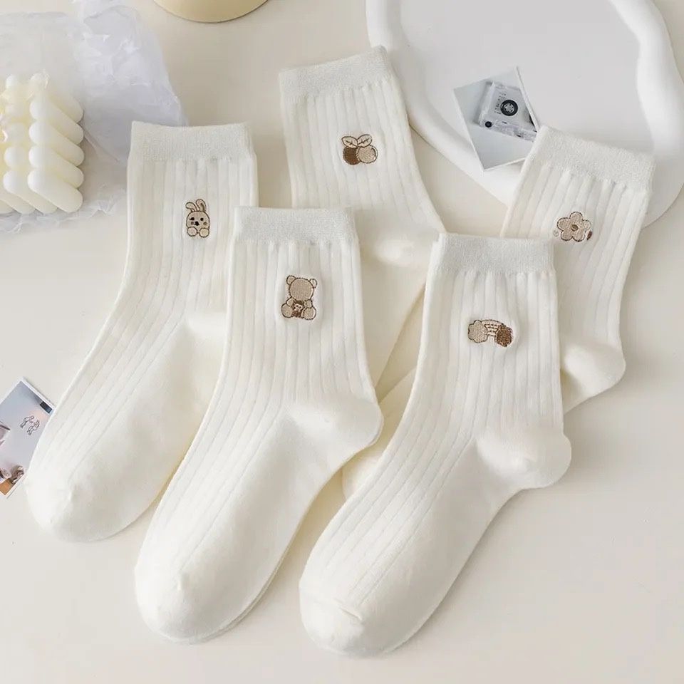 Носки белые в рубчик, носочки под уги высокие, шкарпетки високі жіночі